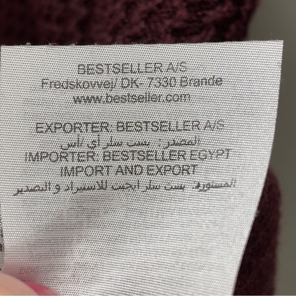 Jack & Jones crew neck jumper in burgundy - Picture 3 of 10